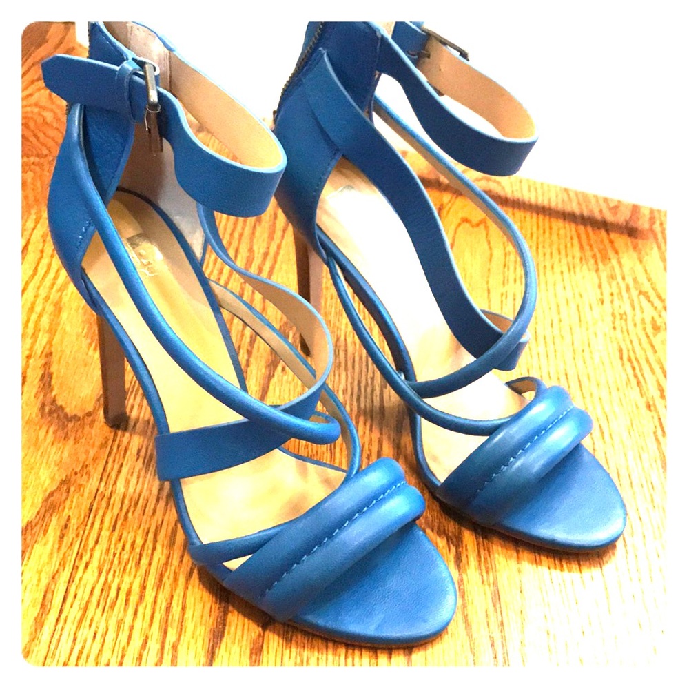 Joes’ Blue Strappy Heels 6.5